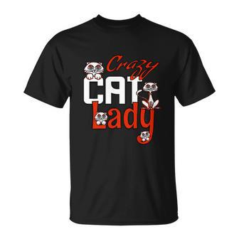 Crazy Cat Lady I Love Cats T-shirt - Thegiftio UK