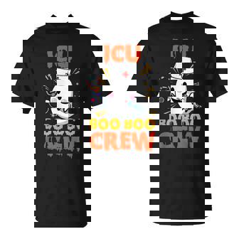 Cute Ghost Halloween Icu Boo Boo Crew Nurse Gift Women Girls V2 Unisex T-Shirt - Seseable