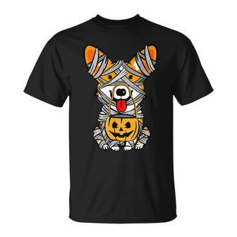 Cute Halloween Costume Welsh Corgi Mummy Dog Lover V7 T-shirt - Thegiftio UK