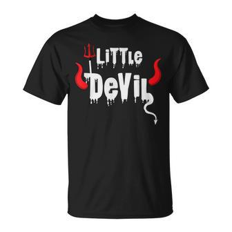 Cute Toddler Kids Little Devil Halloween Trick Or Treat Unisex T-Shirt - Seseable