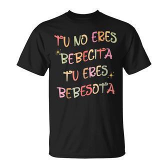 Cute Tu No Eres Bebecita To Eres Bebesota Bunny Retro T-shirt - Thegiftio UK