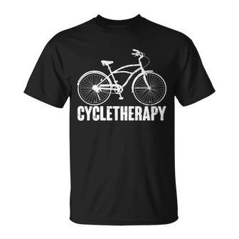 Cycletherapy Bicycle Fan Tshirt Unisex T-Shirt - Monsterry