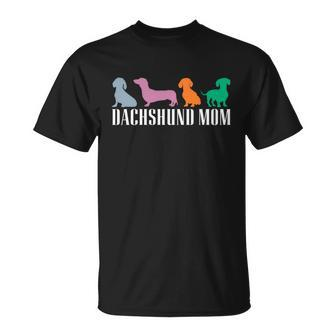 Dachshund Mom Wiener Doxie Graphic Dog Lover Gift Unisex T-Shirt - Monsterry