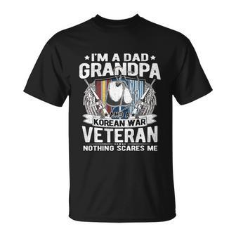 Im A Dad Grandpa And Korean War Veteran Proud Military Vet T-Shirt - Thegiftio UK