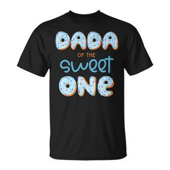 Dada Of The Sweet One Donut Boy 1St Birthday Party Daddy T-shirt - Thegiftio UK