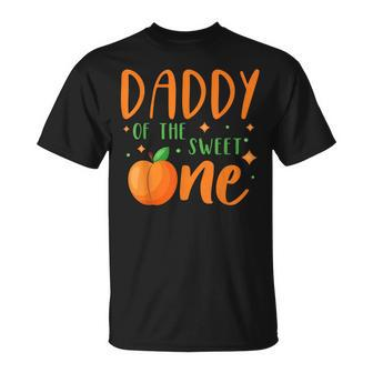 Daddy Of The Sweet One Sweet Peach Summer 1St Birthday Party T-shirt - Thegiftio UK