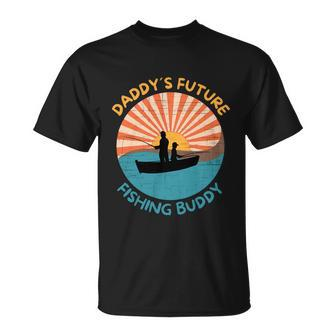 Daddys Future Fishing Buddy Quote Fathers Day Fishing T-Shirt - Thegiftio UK