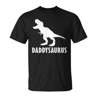 Daddysaurus Daddy Dinosaur Tshirt Unisex T-Shirt - Monsterry CA