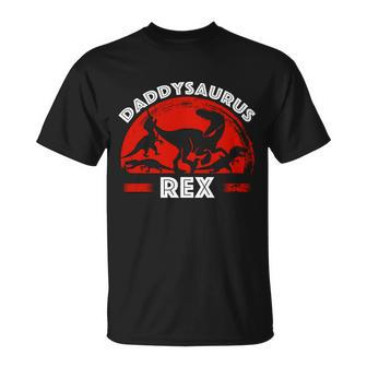 Daddysaurus Rex Cute Dad Spoof Tshirt Unisex T-Shirt - Monsterry