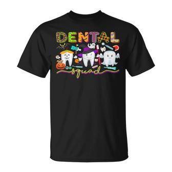 Dental Dentist Halloween Boos Crew Funny Costume Men Women T-shirt Graphic Print Casual Unisex Tee - Thegiftio UK