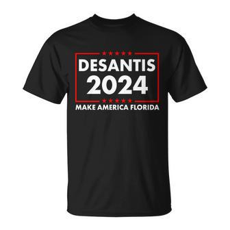 Desantis 2024 Make America Florida Election Logo V2 Unisex T-Shirt - Monsterry DE