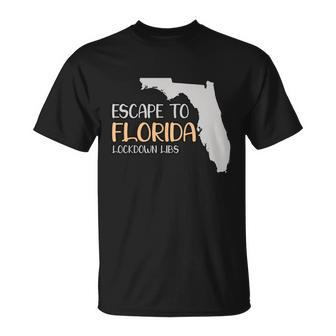 Desantis Escape To Florida Cute Gift Unisex T-Shirt - Monsterry AU