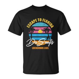 Desantis Escape To Florida Great Gift V3 Unisex T-Shirt - Monsterry DE