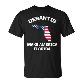 Desantis Make America Florida Usa Unisex T-Shirt - Monsterry DE