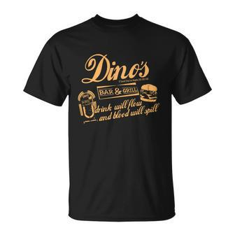 Dinos Bar & Grill Classic Rock Copy T-shirt - Thegiftio UK