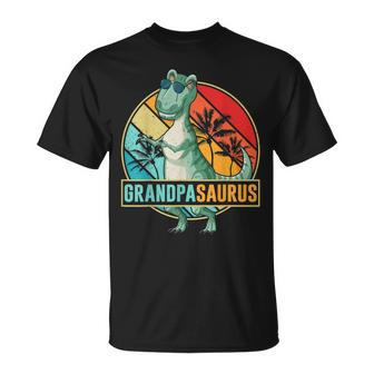 Dinosaur Grandpa Saurus Matching Grandpasaurus T-shirt - Thegiftio UK