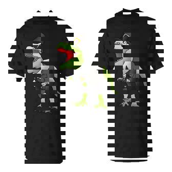 Dinosaur Thanksgiving Pilgrim Tshirt Unisex T-Shirt - Monsterry