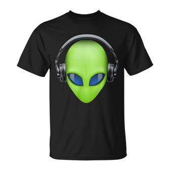 Dj Alien Headphones Tshirt Unisex T-Shirt - Monsterry DE