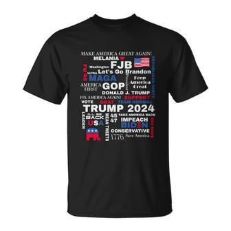Donald Trump 2024 Election Gop Unisex T-Shirt - Monsterry DE