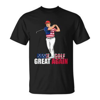 Donald Trump Funny Golf Gift Unisex T-Shirt - Monsterry AU