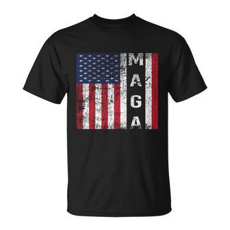 Donald Trump Maga American Flag Gift Unisex T-Shirt - Monsterry UK