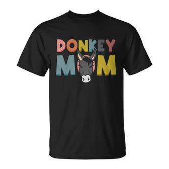 Donkey Mom Funny Mule Farm Animal Gift Unisex T-Shirt - Monsterry