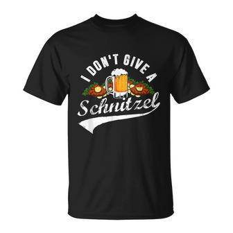 I Dont Give A Schnitzel Oktoberfest Beer Festival T-Shirt - Thegiftio UK