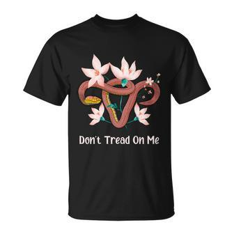 Don’T Tread On Me Uterus Gift V5 Unisex T-Shirt - Monsterry UK