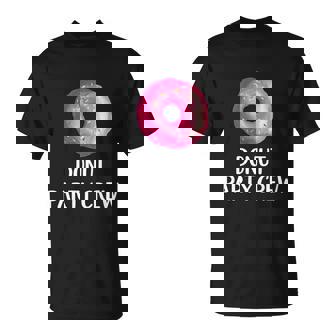 Donut Party Crew Funny Gift Donut Birthday Party Favors Unisex T-Shirt - Monsterry