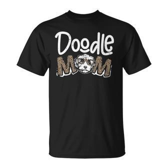 Doodle Mom Leopard Goldendoodle Mothers Day Mom Women Gifts Unisex T-Shirt | Mazezy