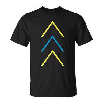 Down Syndrome Awareness 3 Arrows Trisomy 21 Awareness Unisex T-Shirt - Monsterry