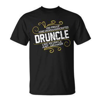 Druncle Like A Uncle Just Drunker Tshirt Unisex T-Shirt - Monsterry