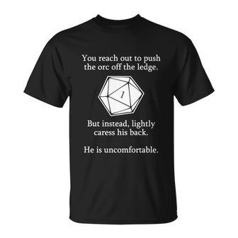 Dungeons And Dragons Shirt D20 Roll Funny Tshirt Unisex T-Shirt - Monsterry UK