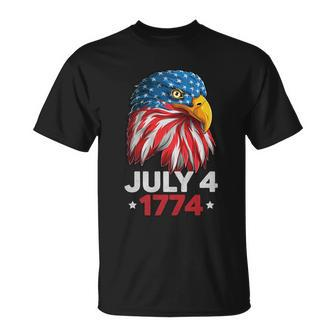 Eagle 4Th Of July Usa American Flag American Patriotic Eagle Gift Unisex T-Shirt - Monsterry DE