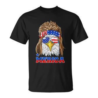 Eagle Mullet Merica Shirt Men 4Th Of July American Flag Usa Unisex T-Shirt - Monsterry