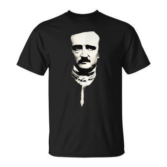 Edgar Allan Poe | Writer | Face Portrait | Unisex T-Shirt - Seseable