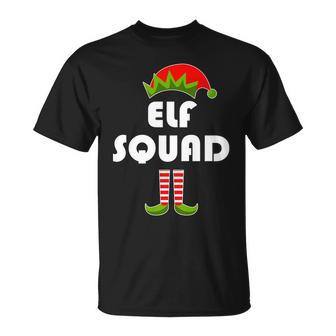 Elf Squad Funny Christmas Elves Unisex T-Shirt - Monsterry