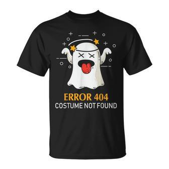 Error 404 Costume Not Found Funny Halloween V2 Men Women T-shirt Graphic Print Casual Unisex Tee - Thegiftio UK