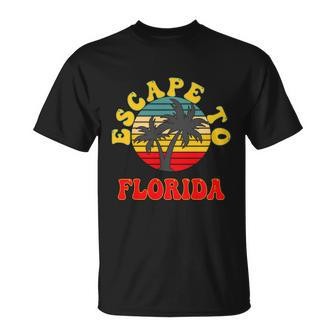 Escape To Florida Desantis Gift Unisex T-Shirt - Monsterry DE