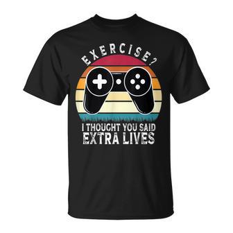 Extra Lives Video Game Controller Retro Gamer Boys V13 T-shirt - Thegiftio UK