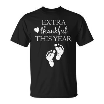 Extra Thankful This Year Pregnancy T-Shirt T-Shirt - Thegiftio UK