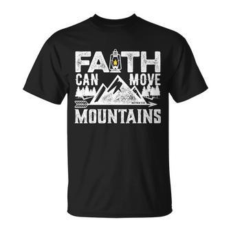 Faith Can Move Mountains - Matthew 1720 Bible Verse Tshirt Unisex T-Shirt - Monsterry