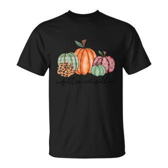 Fall Sweet Fall Thanksgiving Quote V2 Unisex T-Shirt - Monsterry
