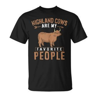 Farm Animal Farmer Animal Lover Highland Cow T-shirt - Thegiftio UK