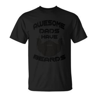 Fathers Day Father Day Awesome Dads Have Beards T-Shirt - Thegiftio UK