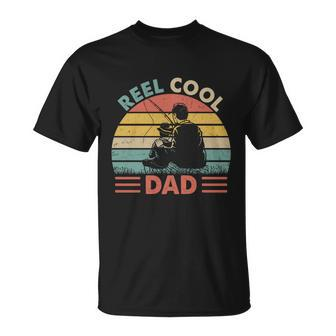 Fathers Day Great Fishing Reel Cool Dad Fisherman Daddy T-shirt - Thegiftio UK