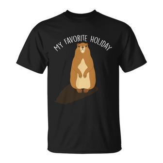 My Favorite Holiday Groundhog Day T-shirt - Thegiftio