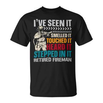 Firefighter Retired Fireman Firefighting Firefighter Fire Rescue V3 Unisex T-Shirt - Seseable