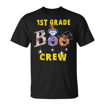 First Grade Boo Crew Teacher Student Halloween Costume Unisex T-Shirt - Seseable