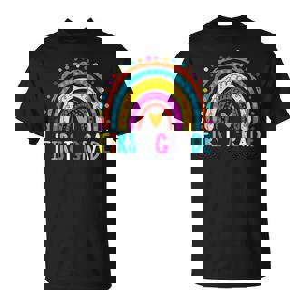 First Grade Rainbow Girls Boys Teacher Team 1St Grade Squad V3 Unisex T-Shirt - Seseable